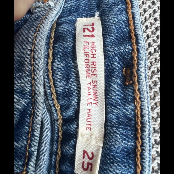 Levi’s 721 High Rise Skinny 25 - Picture 7 of 7